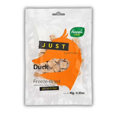 Happi Skippi Just Freeze-Dried Treat Duck for Cats and Dogs 10g